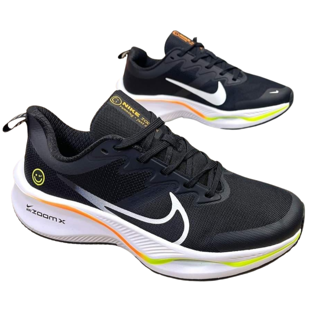 Comprar Zapatillas Nike ZoomX Carita Feliz Hombre. ¿Estás buscando comprar Zapatillas Nike ZoomX Carita Feliz Hombre y quieres saber más sobre sus ventajas y dónde adquirirlas? En Onlineshoppingcenterg, te ofrecemos toda la información y los mejores precios para que encuentres el modelo ideal de Nike ZoomX que se ajuste a tus necesidades.  ¿Por Qué Comprar Zapatillas Nike ZoomX Carita Feliz Hombre? Las Nike ZoomX Carita Feliz Hombre combinan la tecnología avanzada ZoomX de Nike con un diseño único y atractivo. Ideales tanto para corredores como para el uso diario, estas zapatillas son reconocidas por su rendimiento, comodidad y estilo moderno.  Beneficios de las Nike ZoomX Carita Feliz Hombre Tecnología ZoomX: Con una entresuela ZoomX ligera y reactiva, estas zapatillas brindan una amortiguación superior que transforma cada paso en un impulso hacia adelante. Diseño Original: La “Carita Feliz” es un detalle especial que añade un toque único a estas zapatillas, resaltando en estilo sin perder el rendimiento que caracteriza a los modelos Nike ZoomX. Comodidad y Resistencia: Con una estructura pensada para el uso prolongado, las Nike ZoomX ofrecen un soporte ideal en diferentes superficies, desde calles de ciudad hasta terrenos de senderismo. Características Destacadas de las Zapatillas Nike ZoomX Carita Feliz Hombre 1. Tecnología ZoomX para el Mejor Rendimiento El sistema Nike ZoomX es conocido por su capacidad para ofrecer una amortiguación suave y dinámica, perfecta para quienes buscan velocidad y comodidad en cada pisada. Modelos similares, como el Nike Vaporfly Next 2 o el Nike ZoomX Vaporfly Next 3, comparten esta tecnología, brindando soporte excepcional para correr o caminar largas distancias.